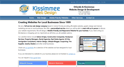 Desktop Screenshot of kissimmeewebdesign.com